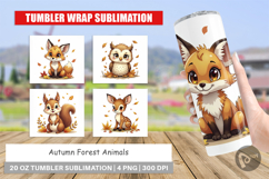 Autumn Forest Animals Tumbler Product Image 1