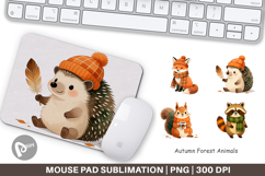 Autumn Forest Animals Mouse Pad Product Image 1