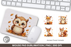 Autumn Forest Animals Mouse Pad Product Image 1