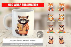 Mug Wrap Autumn Forest School Product Image 1