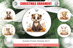Autumn Forest Animals Ornament Product Image 1