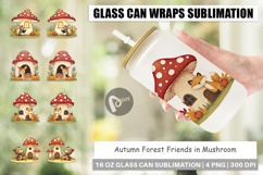 Glass Can Mushroom Forest Friends Product Image 1
