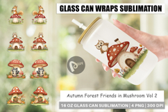 Glass Can Mushroom Forest Friends Product Image 1