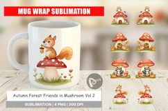 Mug Wrap Mushroom Forest Friends Product Image 1