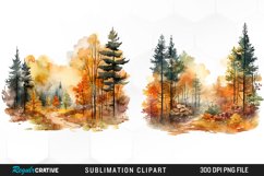 Autumn Forest Exquisite Clipart Product Image 1