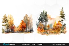 Autumn Forest Exquisite Clipart Product Image 1