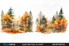 Autumn Forest Exquisite Clipart Product Image 1