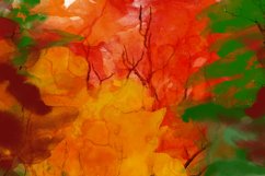 Autumn Forest Watercolor Fall Landscape Sublimation PNG Product Image 7