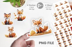 Fall Fox Sticker Product Image 1