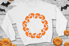 Cozy autumn leaves rim|Cute fall foliage wreath Product Image 2