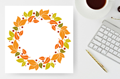 Autumn leafes wreath|Fall leav frame Product Image 4