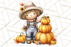 Pumpkin Patch Pals Clipart, Fall Farm Clip Art, PNG Product Image 3
