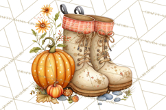 Pumpkin Patch Pals Clipart, Fall Farm Clip Art, PNG Product Image 5