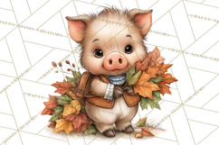 Pumpkin Patch Pals Clipart, Fall Farm Clip Art, PNG Product Image 2