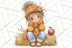 Pumpkin Patch Pals Clipart, Fall Farm Clip Art, PNG Product Image 5