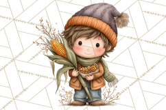 Pumpkin Patch Pals Clipart, Fall Farm Clip Art, PNG Product Image 2