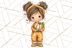 Pumpkin Patch Pals Clipart, Fall Farm Clip Art, PNG Product Image 3