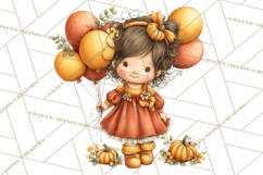 Pumpkin Patch Pals Clipart, Fall Farm Clip Art, PNG Product Image 5
