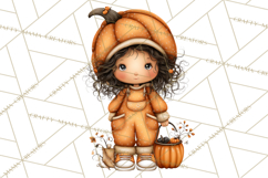 Pumpkin Patch Pals Clipart, Fall Farm Clip Art, PNG Product Image 2