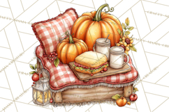 Pumpkin Patch Pals Clipart, Fall Farm Clip Art, PNG Product Image 5
