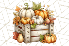 Pumpkin Patch Pals Clipart, Fall Farm Clip Art, PNG Product Image 4