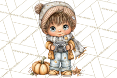 Pumpkin Patch Pals Clipart, Fall Farm Clip Art, PNG Product Image 4