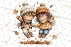 Pumpkin Patch Pals Clipart, Fall Farm Clip Art, PNG Product Image 3