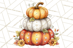 Pumpkin Patch Pals Clipart, Fall Farm Clip Art, PNG Product Image 4