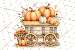 Pumpkin Patch Pals Clipart, Fall Farm Clip Art, PNG Product Image 5