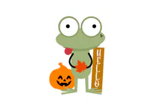 Autumn Silly Frog Welcome Sign Laser Cut SVG Product Image 2