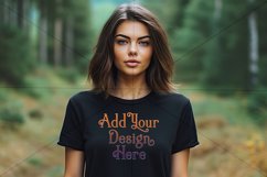 Autumn Girl Background, Autumn Woman Mockup, T Shirt, d2 Product Image 2