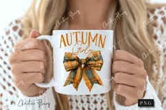 Autumn Girly Coquette PNG | Fall Coquette Bow PNG Product Image 2