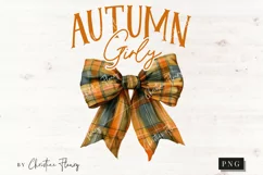Autumn Girly Coquette PNG | Fall Coquette Bow PNG Product Image 4
