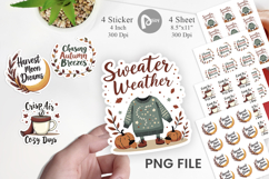 Autumn Glow Quotes Sticker Product Image 1