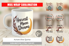 Mug Wrap Autumn Glow Quotes Product Image 1