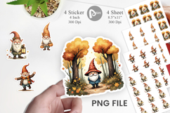 Autumn Gnome Friends Sticker Product Image 1