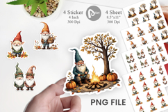 Autumn Gnome Friends Sticker Product Image 1