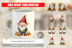 Mug Wrap Autumn Gnome Friends Product Image 1