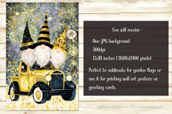 New Year&#039;s Eve Garden Flag, New Year Gnomes Garden Flag, d12 Product Image 2