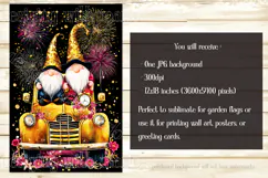 New Year's Eve Garden Flag, New Year Gnomes Garden Flag, d14 Product Image 2
