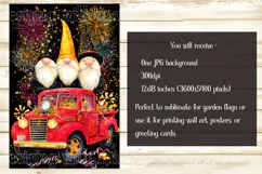New Year's Eve Garden Flag, New Year Gnomes Garden Flag, d18 Product Image 2
