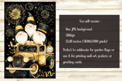 New Year's Eve Garden Flag, New Year Gnomes Garden Flag, d19 Product Image 2