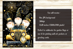 New Year&#039;s Eve Garden Flag, New Year Gnomes Garden Flag, d2 Product Image 2