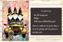 New Year&#039;s Eve Garden Flag, New Year Gnomes Garden Flag, d9 Product Image 2