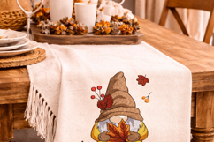 Maple Leaf Gnome Embroidery Design Fall Autumn 4x4 Hoop Product Image 4