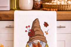Maple Leaf Gnome Embroidery Design Fall Autumn 4x4 Hoop Product Image 7