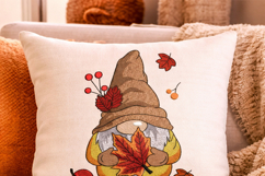 Maple Leaf Gnome Embroidery Design Fall Autumn 4x4 Hoop Product Image 6