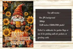 Pumpkin Spice Garden Flag, Autumn Season Gnome Garden Flag Product Image 2