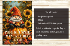 Pumpkin Spice Garden Flag, Everything Nice Gnome Garden Flag Product Image 2