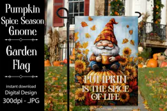 Pumpkin Spice Garden Flag, Pumpkin is the Spice of Life Flag Product Image 1